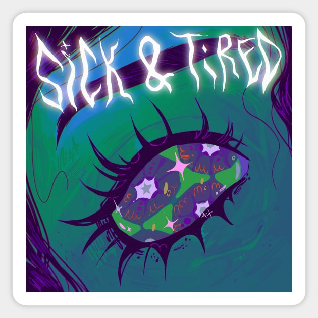 Sick & tired Sticker by snowpiart